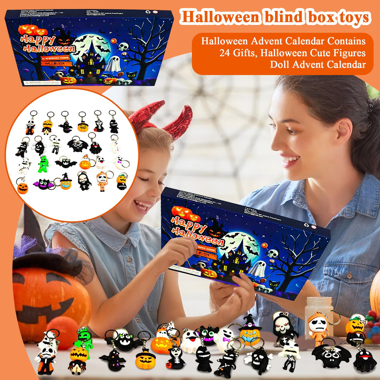 

Хэллоуин Адвент-календарь Содержит 24 подарка, Хэллоуин Милые Фигурки Кукла Адвент-календарь, Календарь Обратного Отсчета One Size
