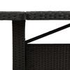 Vidaxl Stół Ogrodowy Ze Szklanym Blatem, Czarny, 240X90X75Cm Rattan Pe