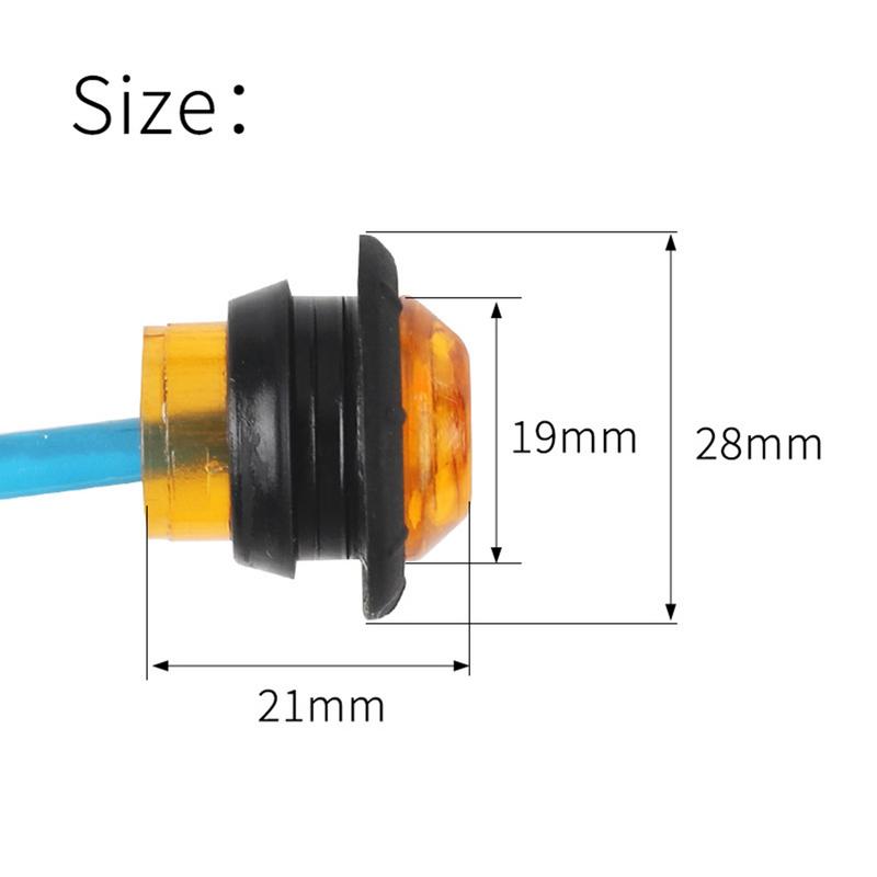 Trailer Side Marker Light Front Rear LED Indicator Front Rear Side Marker Light Indicator Clearance Indicator Lamp Caravan
