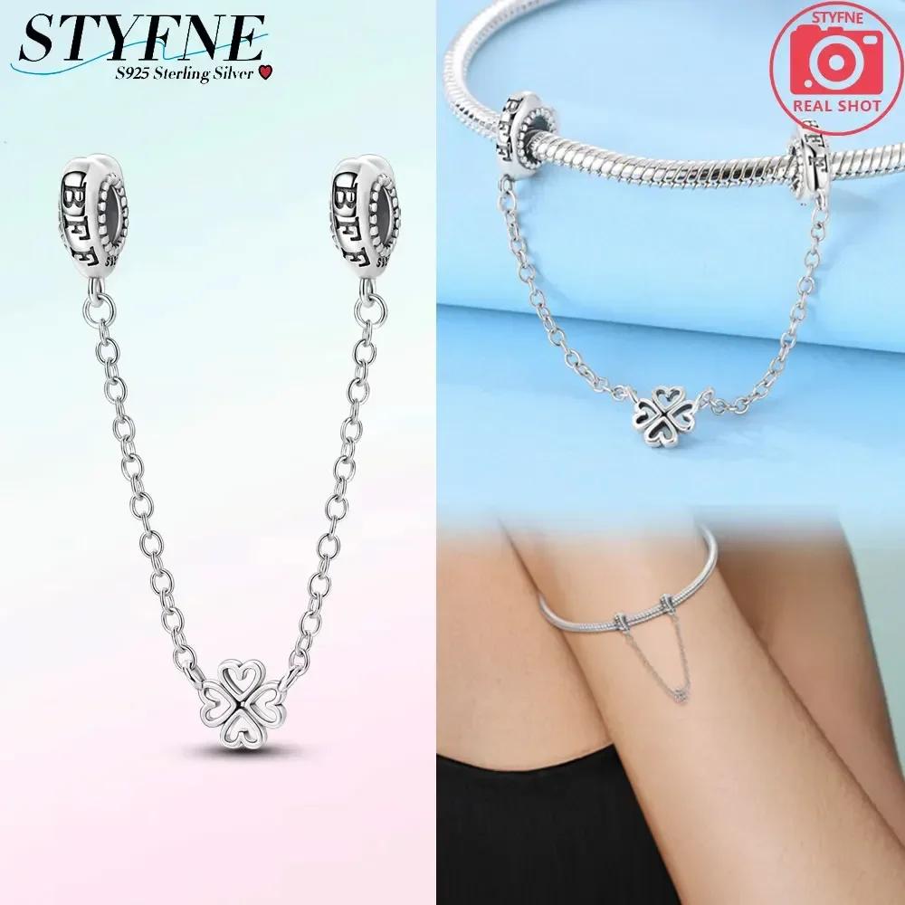Newcopperclassical Cross Flower Type Musical Note Butterfly Safety Chain For Women Bead Diy Bracelet Jewelry Gift