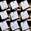 Kanamina Exquisite Rhinestone Pendant with Three Pairs of S925 Silver Stud Earrings - Versatile Women's Set