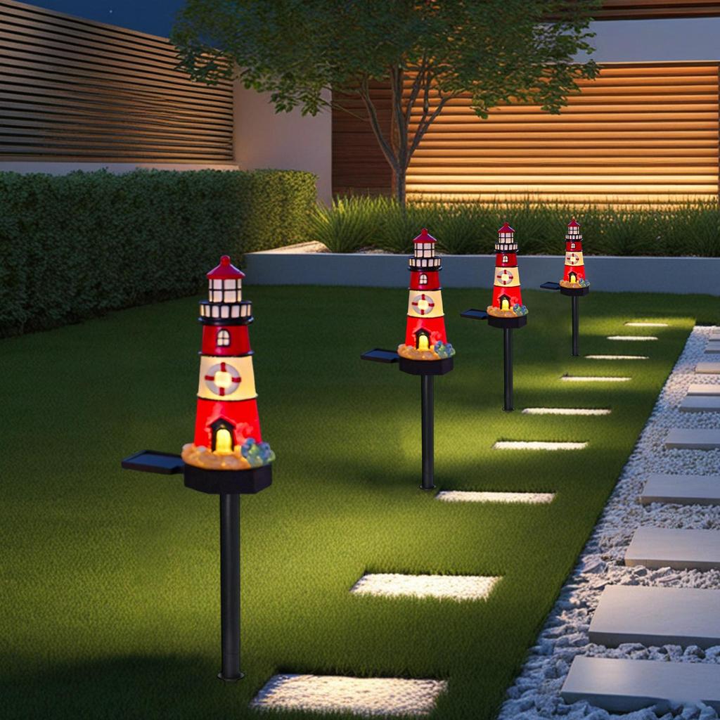 Outdoor Solar Lights Watchtower All-Weather Lamp Weatherproof Lighting Decor For Pool Balcony Deck Fence Gazebo Walkway Yard