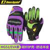 Ones Again Carbon Fiber Reinforced Goat Leather Motorcycle Gloves Men Women Cycling Protective Gear Safety Riding