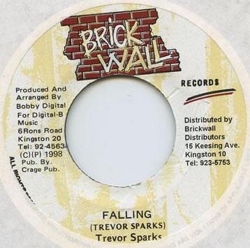 

7inch Record TREVOR SPARKS - Falling NONE Brickwall Recor 1996 Jamaica Reggae, Ska & Dub Used