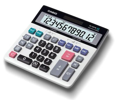 Casio Calculatrice Standard Méthode Taxe Type Bureau 12 Chiffres Calcul/Additionneur DS-120TW