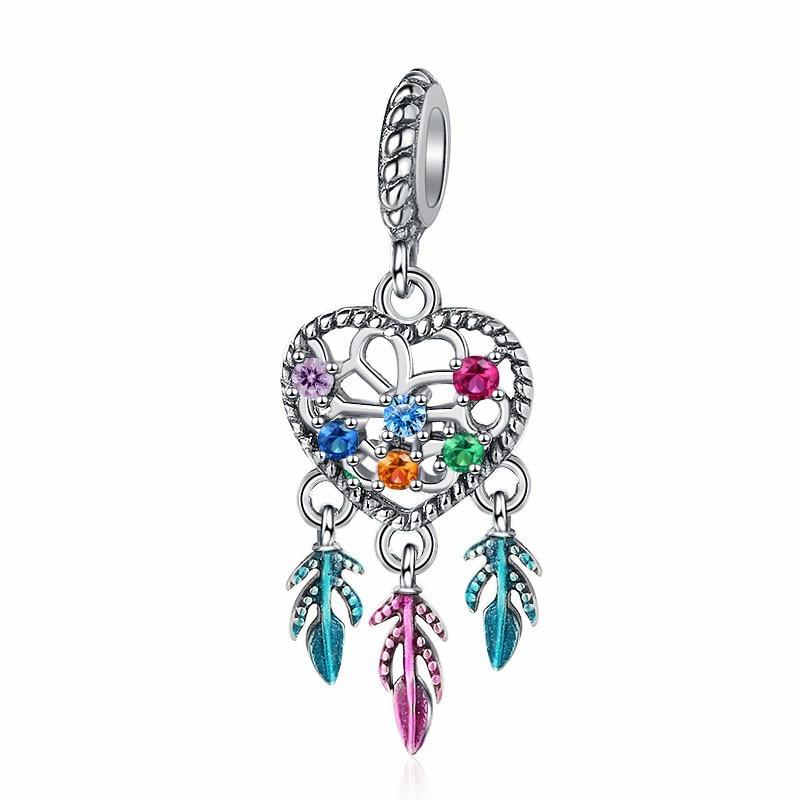 New 925 Silver Charm Fit Original Bracelet Accessories Women Jewelry Fantasy Series Dreamcatcher Air Balloon