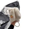 Módní plyšová crossbody taška 2024 - Roztomilý design králíčka, ideální na podzim/zimu