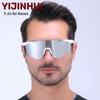 Occhiali da sole senza montatura antivento anti-UV per ciclismo e arrampicata