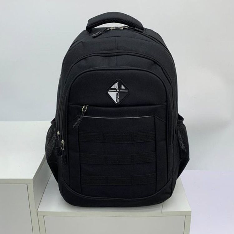 

Прочный рюкзак большой вместимости мужской походный рюкзак для активного отдыха треккинга спортивная сумка для зала студенческий школьный рюкзак чёрный