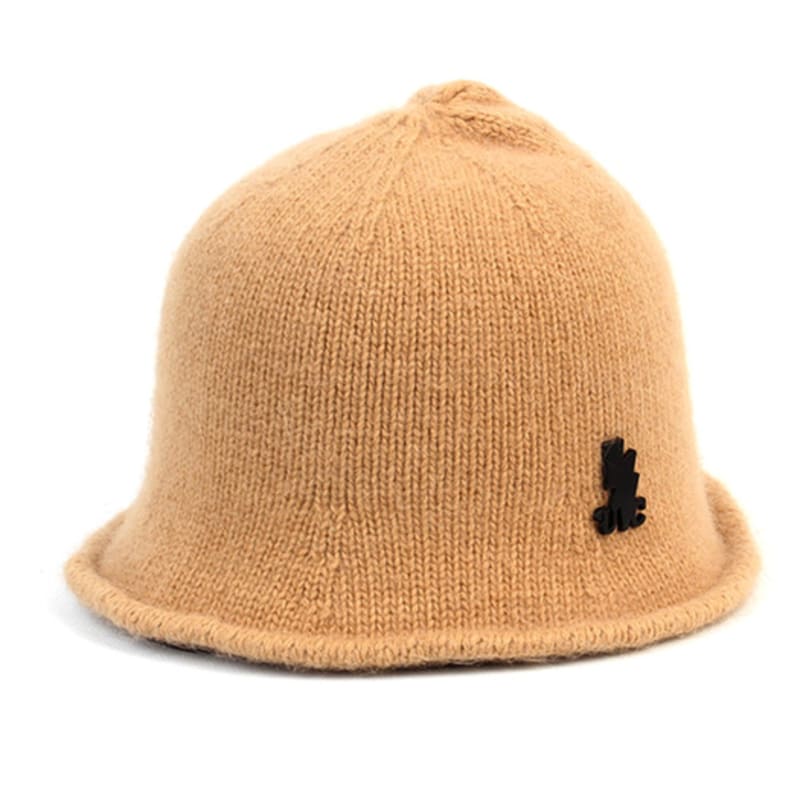 Universell kemi Angora Stickad Beige Tråd Hinkhatt