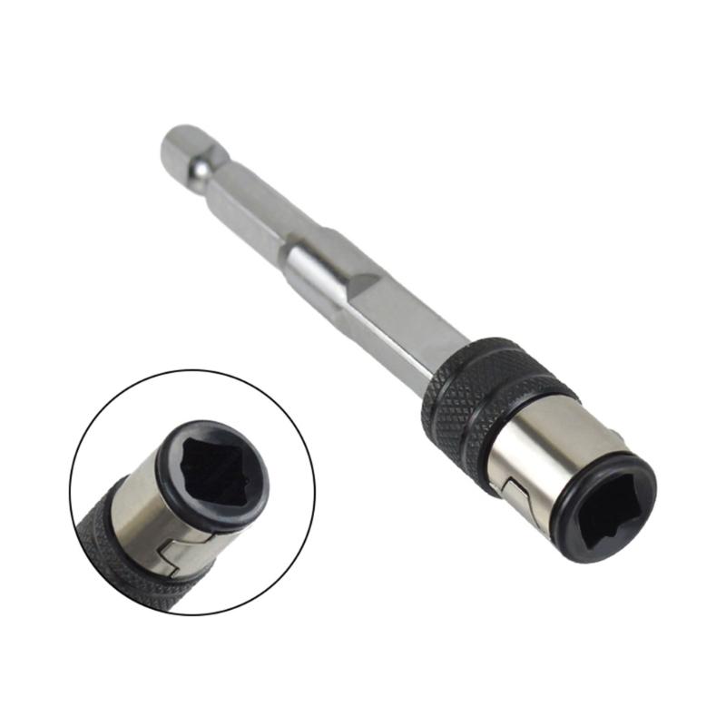 Hexagonal Tool Adapter Rod Double Material Construction Easy Tool Less Installation For Frequent Worksites Relocations