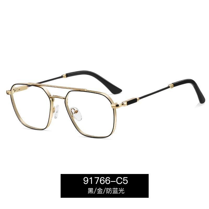 Metal Frame Blue Light Blocking Reading Glasses For Men Rero Double Bridge Square Eyeglasses Presbyopia Glasses