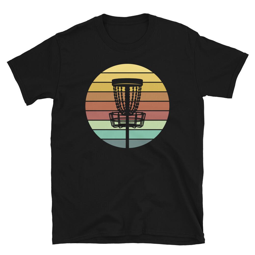 

Disc Golf Retro Sunset Basket Silhouette Novelty Short-Sleeve Unisex T-Shirt M