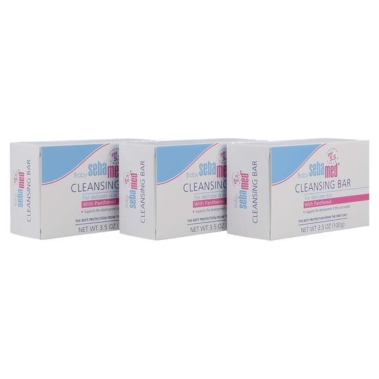 Sebamed Baby Ultra Mild Cleansing Bar - Hypoallergenic Non-irritating Cleanser with Vitamins and Amino Acids 3.5 Ounces (100g) (3)