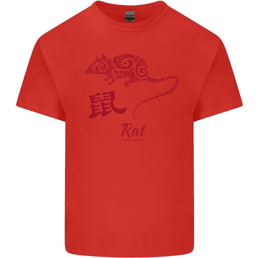 Chinese Zodiac Shengxiao Year of the Rat Unisexs Light Cotton TShirt