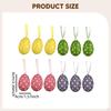 12 Pieces Easter Egg Hanging Ornaments Eggs Foam Decorative for Porch Tree Festival