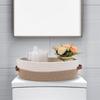 Natural Cotton Rope Oval Storage Basket Featuring Sturdy Leather Handles For Home Use