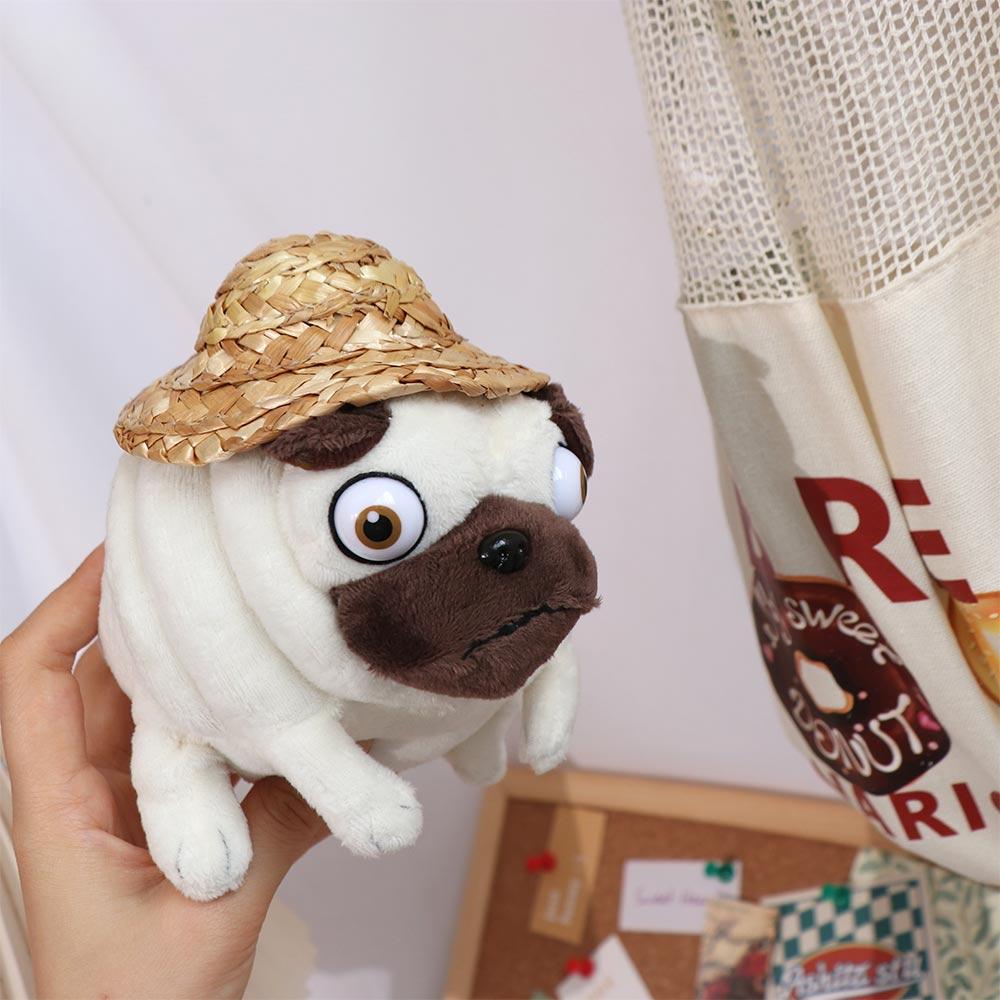 Decoration Sitting Pug Dogs Pug Dog Plush Toy Pug Dog Plush Doll Stuffed Toy Elf Fat Pug Plush Toys