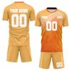 Short Sleeve Two Piece Sports Jersey Set with Geometric Print for Men and Youth Athletic Training Uniforms Teamwear