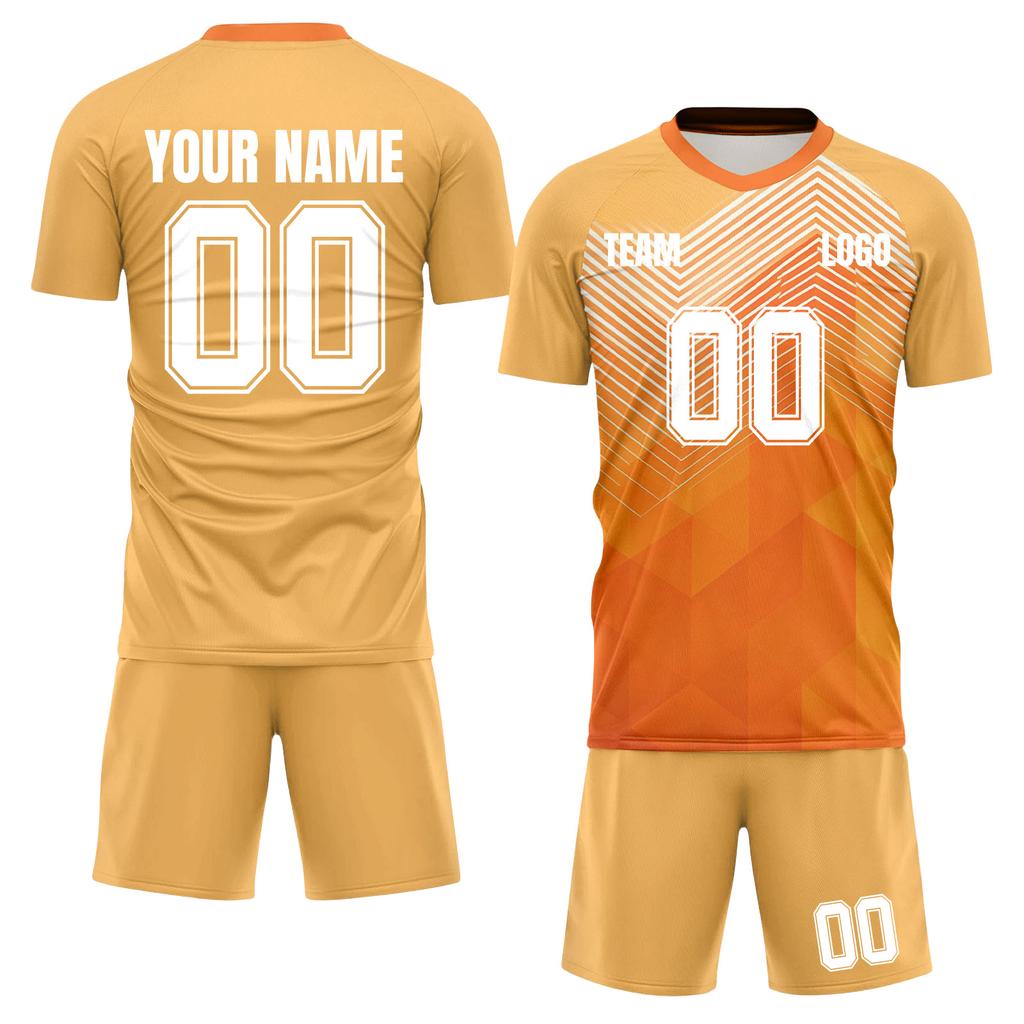 Short Sleeve Two Piece Sports Jersey Set with Geometric Print for Men and Youth Athletic Training Uniforms Teamwear