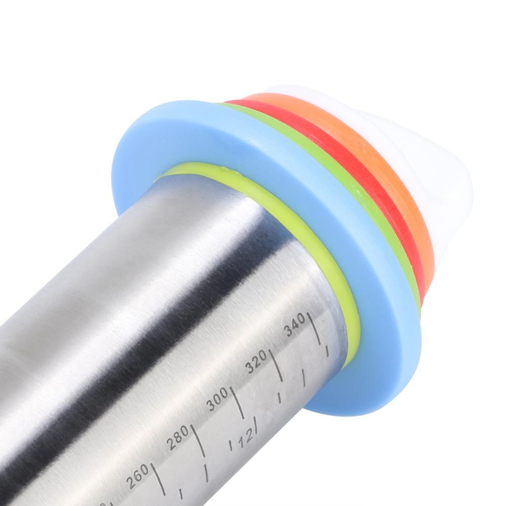 Non-stick Scale Adjustable Stainless Steel Rolling Pin Cake Dough Roller Baking Pastry Bakeware Tool
