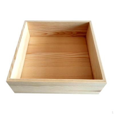 Decorative Storage Box Organizer Decoration Wood Container Case for Kitchen Cabinet
