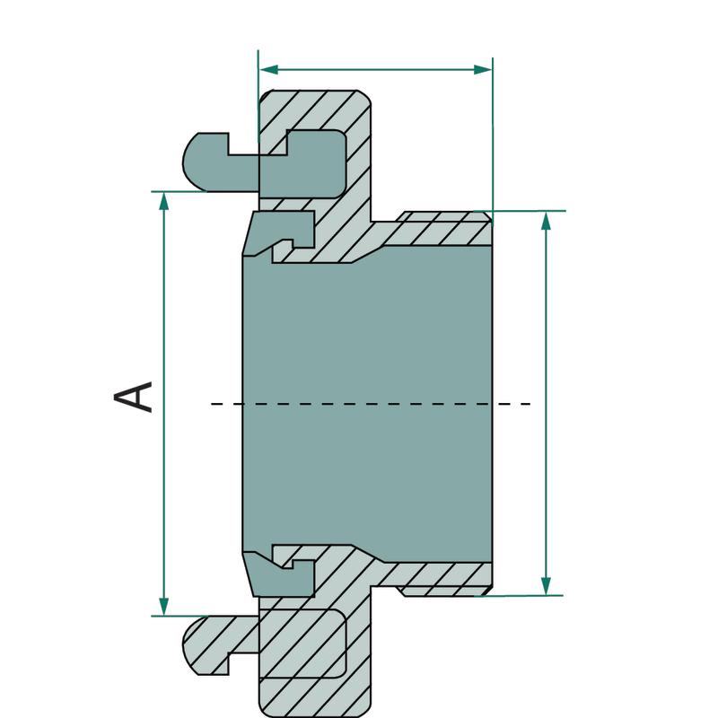 Storz Fixed Connector DN 25D External Thread 1" 31 BSP for Drip Line