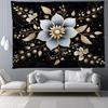 Black and White Tree Floral Pattern Bedroom Living Room Tapestry Home Wall Decoration Tapestry