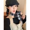 Women's Retro Plaid Cotton Linen Scarf - Summer Neck Protection Shawl, High-End Fashion Accessory