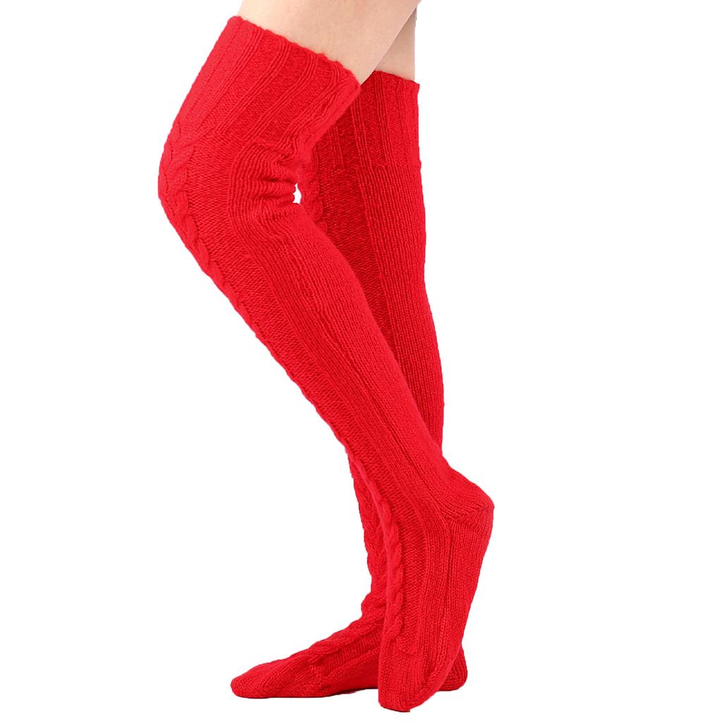 Autumn Winter Knitted Knee Length 