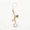 Short Style Mobile Phone Case Keychain Sakura Flower Phone Lanyard Mobile Phone Lanyard  Car Key