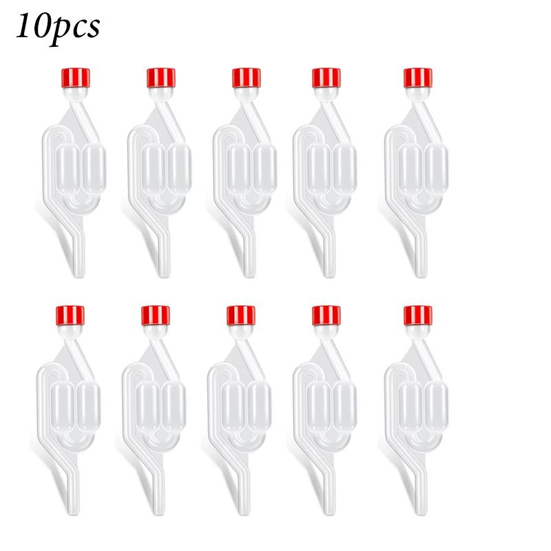 Priehľadné vzduchové uzávery S-tvaru, Bublinkové vzduchové uzávery pre domovaričov, Zátky na demižóny a Tesniaci ventil fermentora s priechodkami potravinárskej kvality