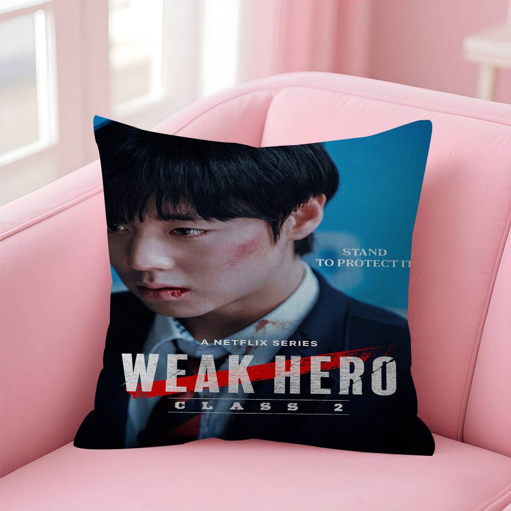 Koreanische TV-Serie W-Weak Hero Klasse 1 2 Büro Kissen Kissenbezug Auto Kissenbezug 45x45cm Lendenkissenbezug Sofakissenbezug