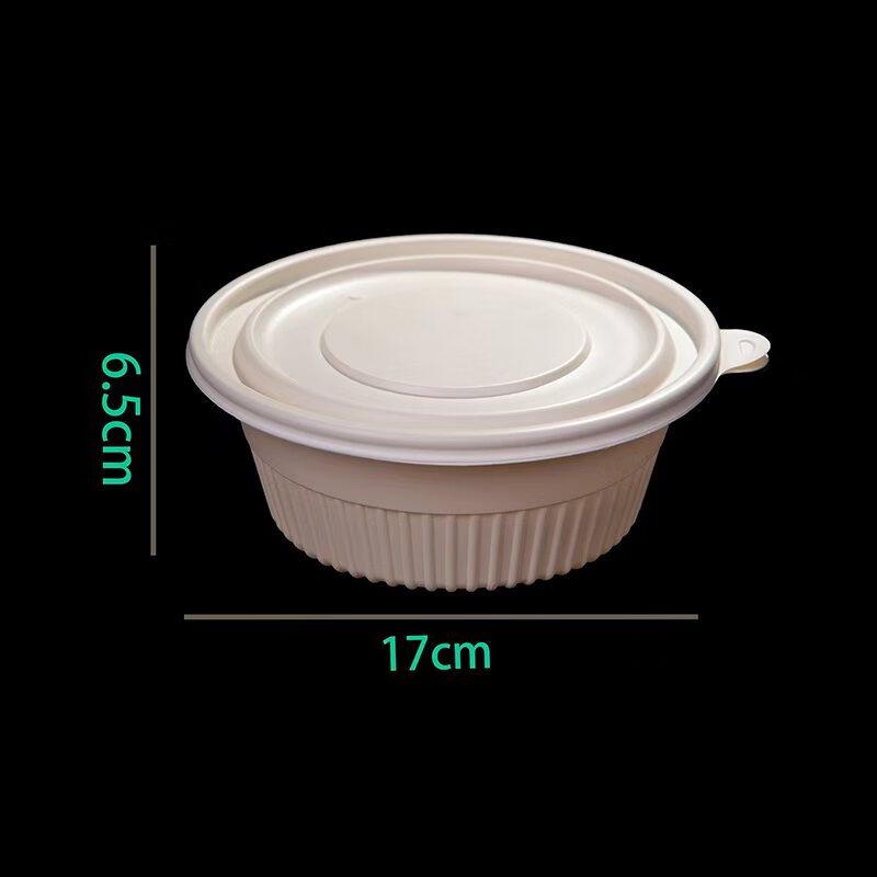 Biologisch abbaubare Take-away-Behälter aus Maisstärke mit Deckeln