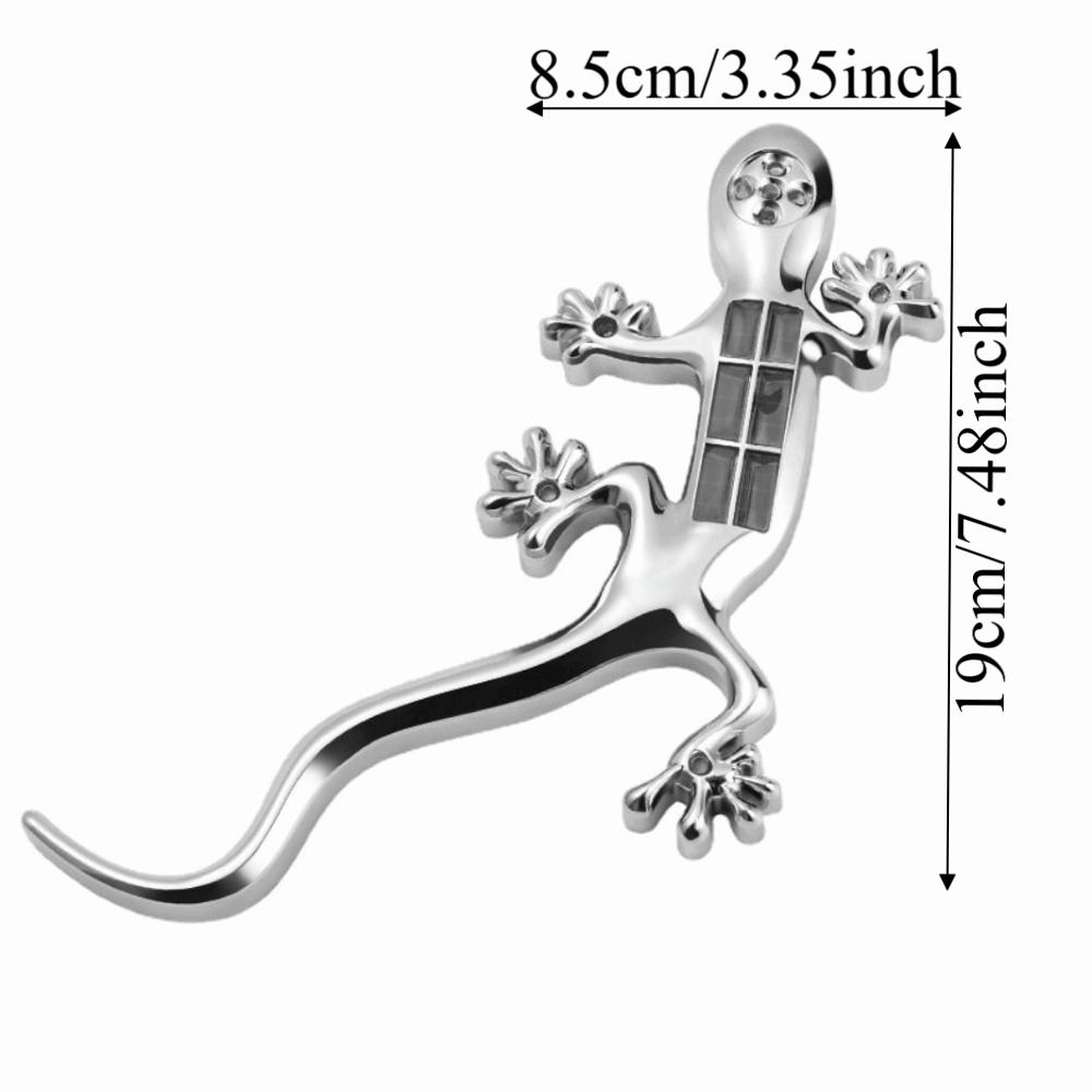 ABS Material Led Car Lamp Waterproof Solar Warning Light Gecko Sticker  Motorcycle Use
