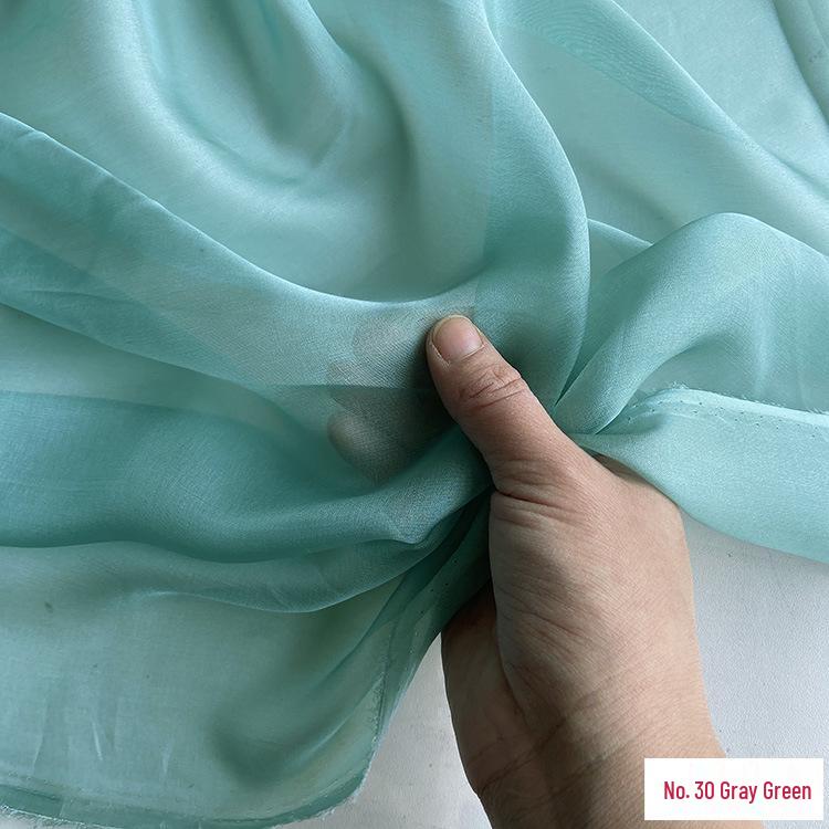 Chiffon di Vera Seta Largo 6 mm: Tessuto di Seta di Gelso Trasparente per Foulard, Vestiti Estivi e Abiti da Sera