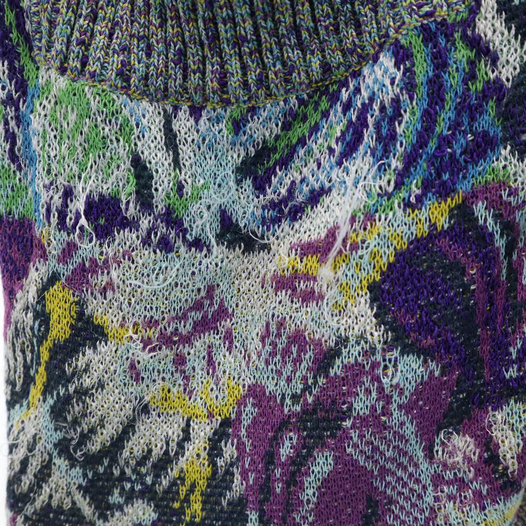 Missoni Long Sleeve V Neck Cardigan 44 Purple Women Used