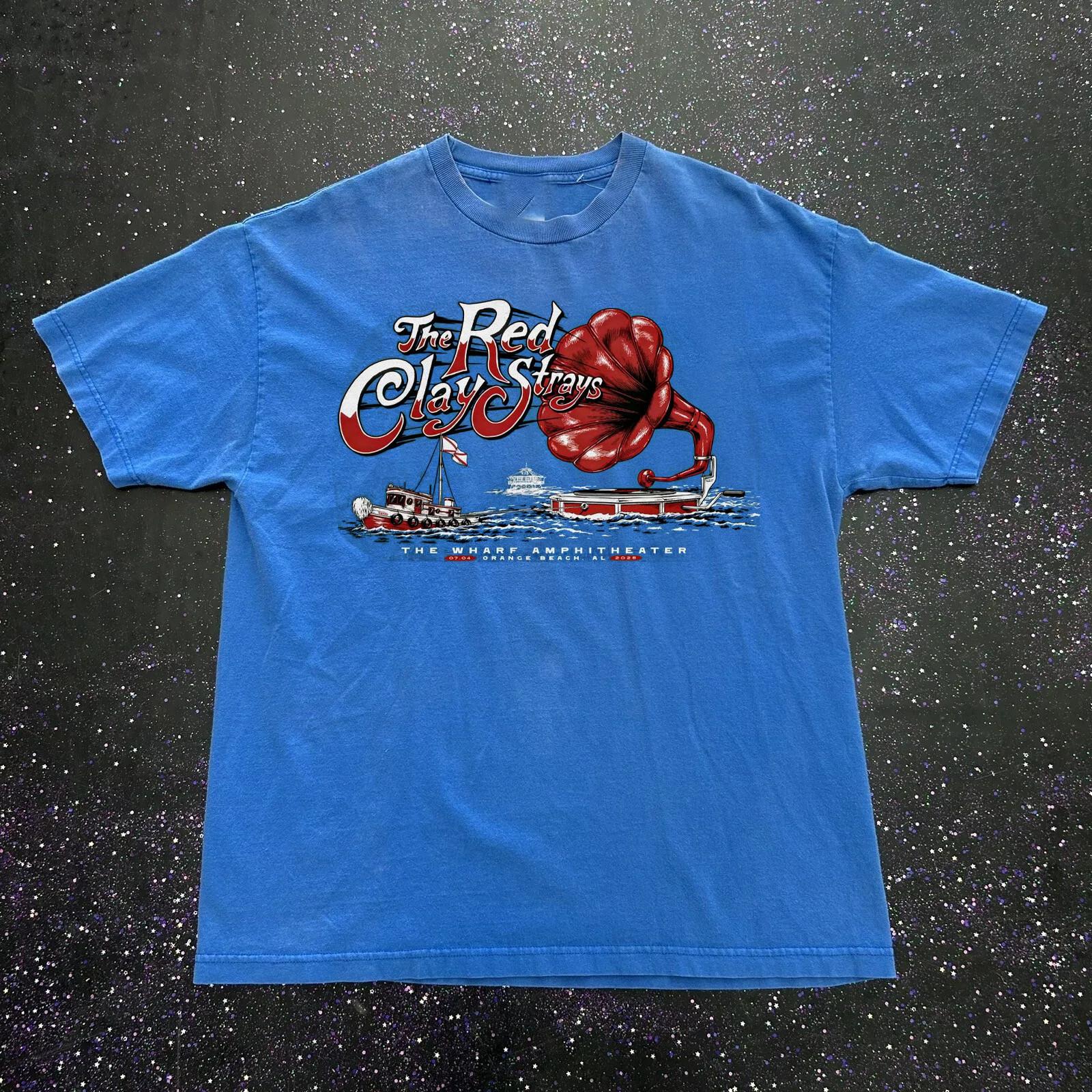 

New The Red Clay Strays Tour Gift For Fan All Size S to 5XL Blue T-shirt 5XL різнокольоровий