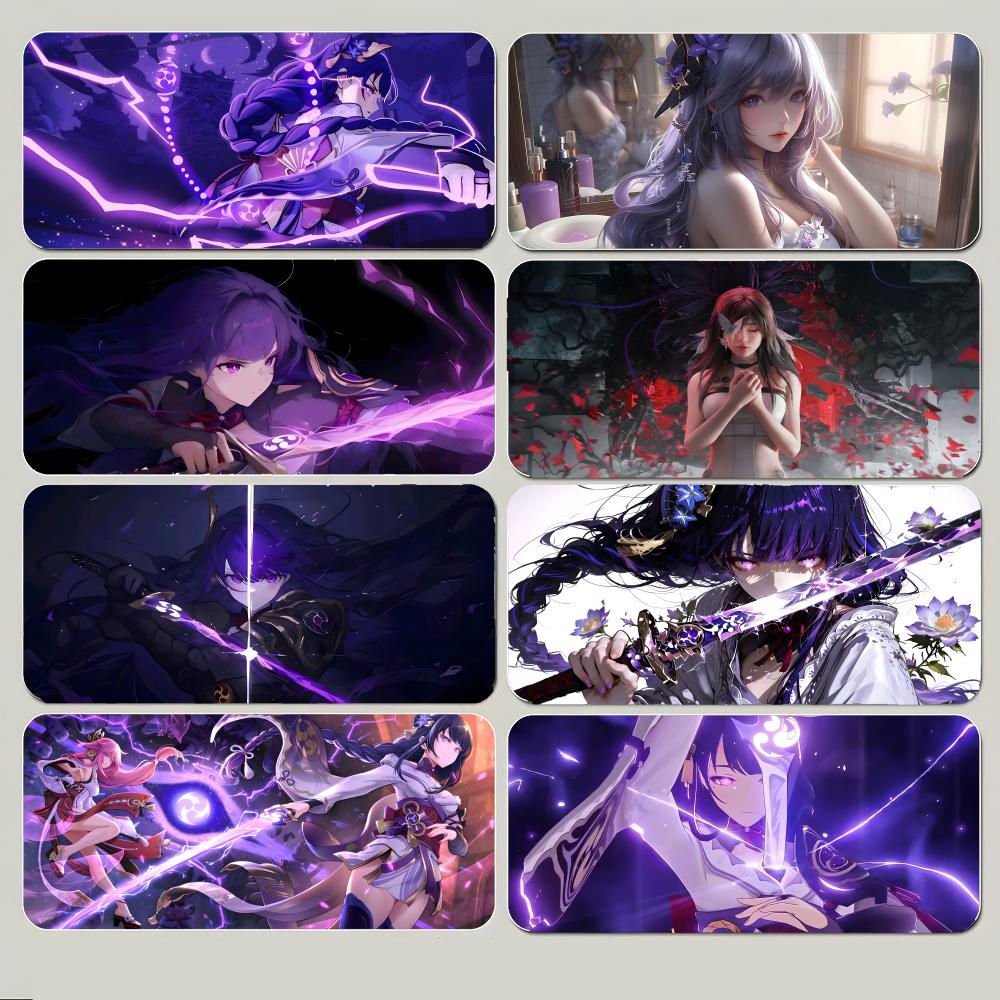 Game Powerful Ggenshin Impact Mouse Pad Large Gaming Mousepad With Thick Stitched Edge Nonslip Desk Mat