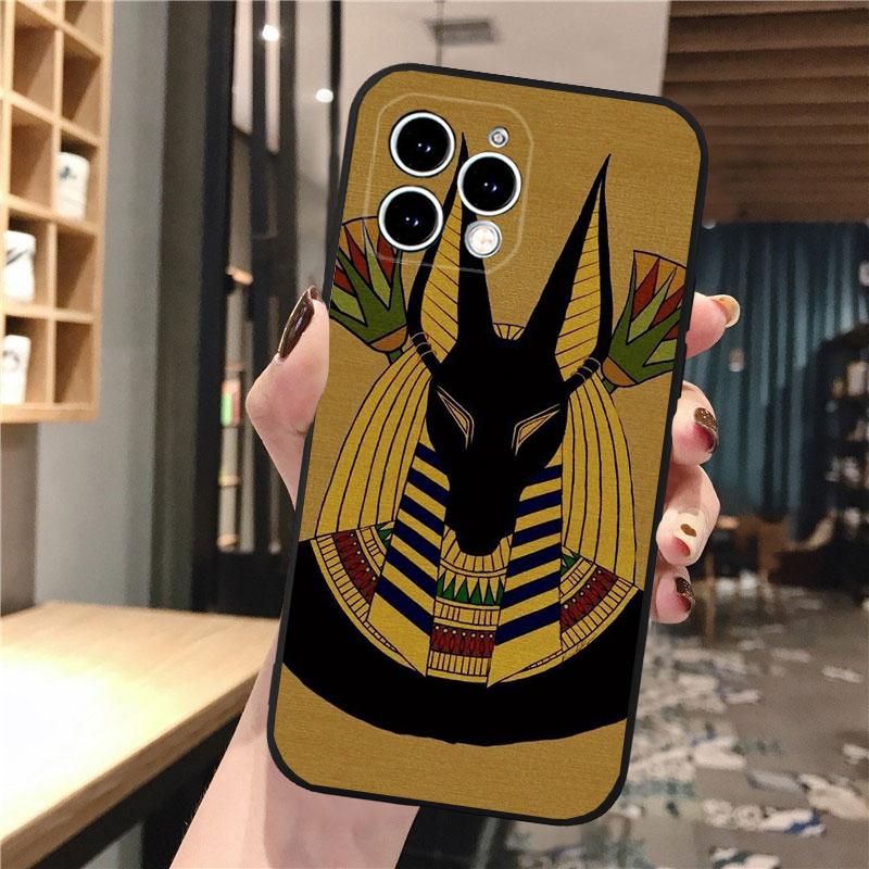 Phone Case For iphone 17 Pro Max 17 Pro Air 16 15 14 13 Pro Max 15 16 Pro 15Plus Egypt Pharaoh Cat Anubis