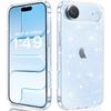 Clear Glitter Soft TPU Case For iPhone Air 17 Pro Max 16E 16 E 15 Plus 14 13 Mini 12 11 X XS XR SE 2022 2020 8 7 6 Women Girls Phone Cover Accessories