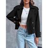Trench da Donna Corto Doppiopetto Capospalla Casual