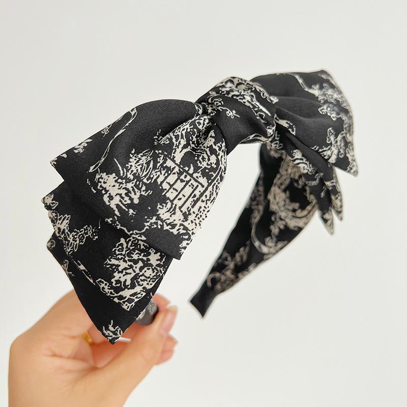 Bohemian Bohemian Flower Silk Satin  Big Knot Hairbands Headbands Ornament Accessories Hair Accessories