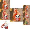 Charming Panda Keychain Adorable Silicone Accessory For Bags And Gifts