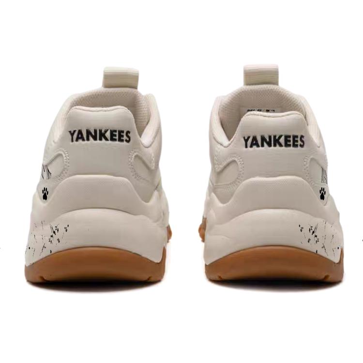 MLB Big Ball Chunky Sneakers Unisex Low top White/Brown 3ASHC104N-50BGL(Team56-)