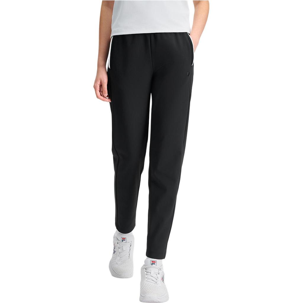 FILA Comfortable Versatile Daily Knit Casual Pants Women bottoms Deep-Black A11W513608FBK