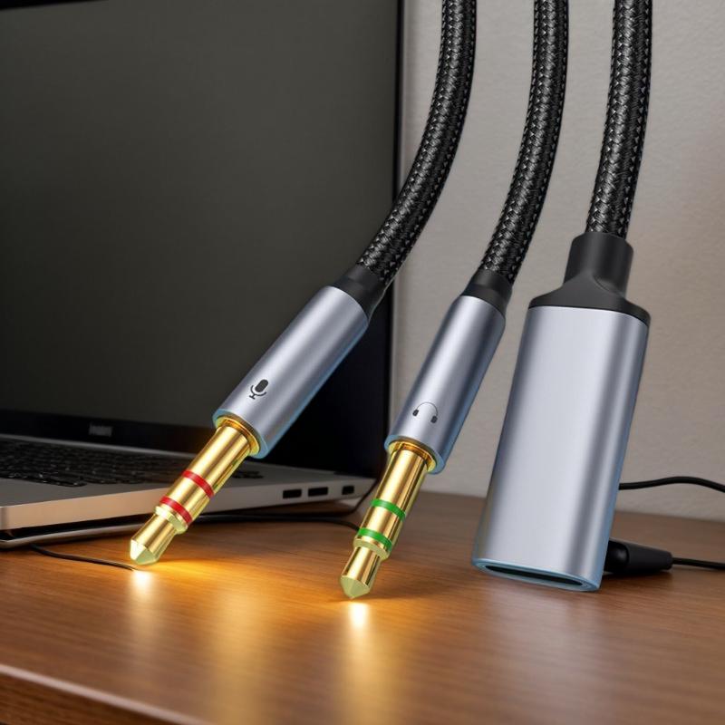 Phone Tablet PC Accessories With USB C Port Cable Conversion Earphone Microphone 3.5mm To Type-C Aux Analog Signal Audio Adapter