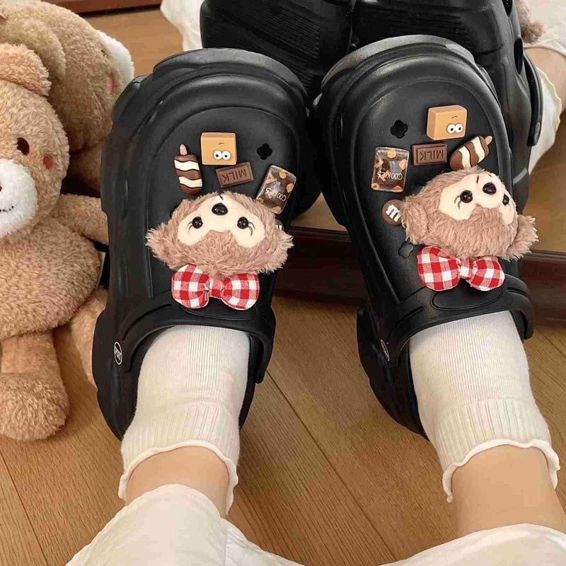 Cross-Border Cute Hat Coal Briquette & Shoe Accessories Set - Matching Shoe Buckle & Flower Set