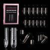 120Pcs Ultra-Thin French Nail Forms 12 Sizes Perfect C-Curve Nail Extension Forms Quick Extension Transparent Nail Dual Forms