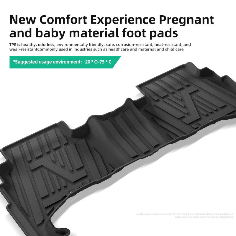 TPE Floor Mats & Trunk Mat Set for 25 Kia Tasman Cars, Cross-Border Compatible